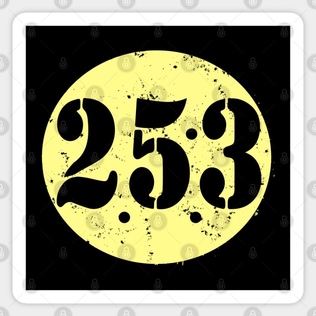 Angel Number 253 Sticker by Lamink